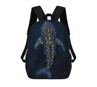sinyumoney Whale Shark Gold Sacs À Dos Pour Enfants, Sac D'école Imprimé En 3D, Cartable Pour Enfants, Sac De Voyage, Sac À Dos Garçon Fille, Sac D'école Pour Enfants 17inch