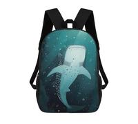 sinyumoney Whale Shark in Ocean Sac À Dos Pour Enfants, Impression 3D, Sac D'école Pour Garçons Et Filles, Sac À Dos Tendance Et Décontracté Pour Écoliers 17inch