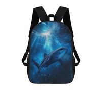 sinyumoney Whale Shark Ocean Sacs À Dos Pour Enfants, Cartables, Sacs À Dos Scolaires Imprimés En 3D, Sacs À Dos De Voyage Tendance Pour Enfants (primaire, Collège) 17inch