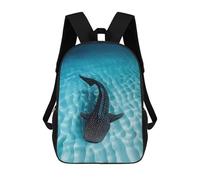 sinyumoney Whale Shark Sac À Dos Enfant Fille 3D, Sac D'école, Sac À Dos Pour Tout-petits, Sac À Dos Décontracté, Sac À Livres Tendance 17inch