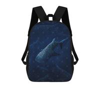 sinyumoney Whale Sharks Sac À Dos Scolaire Pour Adolescents, Imprimé En 3D, Ajustable, À Poches Tendance, Pour Enfants, Garçons, Filles, Étudiants Et Adolescents 17inch