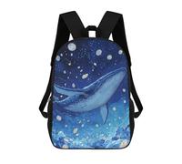 sinyumoney Whale Swimming in Starry Ocean Sac À Dos En Peluche À Motif Dessin Animé, Sac À Dos 3D Pour Enfants, Idée Cadeau D'anniversaire Pour Garçons Et Filles 17inch