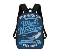 sinyumoney Whale Watching Tours Sac À Dos Scolaire Imprimé En 3D, Sac À Dos Décontracté Pour Enfants, Sac D'école Imprimé En 3D Pour Garçons, Primaire Et Collège 17inch
