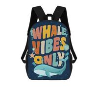 sinyumoney Whale Watching Trip Sac À Dos Enfant Tendance Et Amusant, Sac À Dos Pour Garçons Et Adolescents, Sac D'école Imprimé En 3D Pour Garçons 17inch