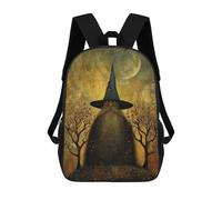 sinyumoney Whimsical Forest Wizard Sacs À Dos Scolaires Pour Enfants, Sac D'école Imprimé En 3D Pour Garçons, Élèves Du Primaire Et Du Collège 17inch