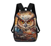 sinyumoney Whimsical Owl Artwork -2 Sac À Dos Imprimé 3D Pour Enfants, Sac À Dos Léger Pour Écoliers Et Écoliers, Sac À Goûter Pour La Crèche 17inch