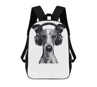 sinyumoney Whippet Headphones Sac À Dos Pour Enfants, Impression 3D, Sac D'école Pour Garçons Et Filles, Sac À Dos Tendance Et Décontracté Pour Écoliers 17inch