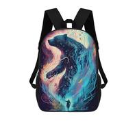 sinyumoney Whispering Forest Spirit Sac À Dos Pour Garçons Et Adolescents, Sacs À Dos Pour Filles, Sacs À Dos Pour Tout-petits, Sacs À Livres Pour L'école Primaire Et Le Collège 17inch