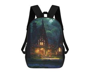 sinyumoney Whispering Willow Cottage Sacs À Dos 17 Pouces Pour Enfants, Sacs D'école Imprimés En 3D Pour Élèves Du Primaire Et Du Collège, Garçons Et Filles
