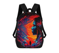 sinyumoney Whispering Winds A Journey Within Sac À Dos Enfant, Sac D'école, Sac À Dos Imprimé 3D Avec Motif De Dessin Animé, Grande Capacité, Pour Garçons Et Filles 17inch