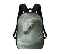 sinyumoney White Cobra Monster Sac À Dos Imprimé En 3D Pour Enfants, Sac À Dos Scolaire, Sac À Dos De Voyage Pour Enfants, Sac À Livres Grande Capacité, Sac À Dos Pour Enfants 17inch