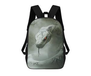 sinyumoney White Cobra Monster Sac À Dos Imprimé En 3D Pour Enfants, Sac À Dos Scolaire, Sac À Dos De Voyage Pour Enfants, Sac À Livres Grande Capacité, Sac À Dos Pour Enfants 17inch