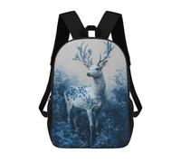 sinyumoney White Deer In Forest Sacs À Dos Scolaires Pour Enfants, Sac D'école Tendance, Sac D'école Imprimé En 3D Pour Garçons, Élèves Du Primaire Et Du Collège 17inch