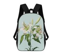 sinyumoney White Flower Lily Easter Sac À Dos Pour Enfants, Impression 3D, Sac D'école Pour Garçons Et Filles, Sac À Dos Tendance Et Décontracté Pour Écoliers 17inch