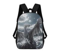 sinyumoney White Heaven Dragon Sac À Dos Imprimé En 3D Pour Enfants, Sac À Dos Scolaire, Sac À Dos De Voyage Pour Enfants, Sac À Livres Grande Capacité, Sac À Dos Pour Enfants 17inch