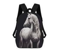 sinyumoney White Horse Sac À Dos Enfant, Sac À Dos Anime, Grand Sac À Dos Enfant, Sac À Dos Imprimé En 3D Pour Enfants, Cartable, Cartable Pour Garçons Et Filles 17inch