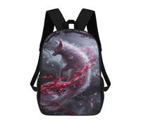 sinyumoney White Kitsune Fox Sac À Dos Scolaire Pour Enfants, Sac D'école Imprimé En 3D, Sac D'école Tendance Pour Garçons, Élèves Du Primaire Et Du Collège 17inch