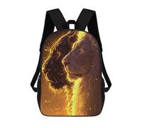 sinyumoney White Lion And The Panther Sacs À Dos Scolaires Pour Enfants, Sac D'école Imprimé En 3D Pour Garçons, Élèves Du Primaire Et Du Collège 17inch