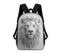 sinyumoney White Lion Portrait Sac À Dos Pour Garçons Et Adolescents, Sacs À Dos Pour Filles, Sacs À Dos Pour Tout-petits, Sacs À Livres Pour L'école Primaire Et Le Collège 17inch