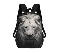 sinyumoney White Lion Sac À Dos Scolaire Pour Filles Et Garçons, Grande Capacité, Léger, Pour Enfants Et Étudiants 17inch