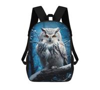 sinyumoney White Owl And Snow Sac À Dos Scolaire, Sac À Dos Pour Garçons Et Adolescents, Cadeau, Sac À Dos Imprimé En 3D, Sac À Dos Scolaire, Sac À Livres 17inch