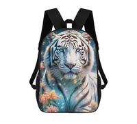 sinyumoney White Tiger Painting Sac À Dos Scolaire Pour Enfants, Sac D'école Imprimé En 3D, Sac D'école Tendance Pour Garçons, Élèves Du Primaire Et Du Collège 17inch