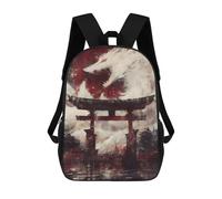 sinyumoney White Wolf Spirit Gate Sac À Dos Imprimé En 3D Pour Enfants, Sac D'école Grande Capacité, Sac De Voyage, Sac À Livres, Sac À Dos Scolaire Pour Enfants 17inch