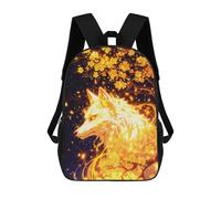 sinyumoney White Wolf Spirit Sac À Dos Pour Garçons Et Adolescents, Sacs À Dos Pour Filles, Sacs À Dos Pour Tout-petits, Sacs À Livres Pour L'école Primaire Et Le Collège 17inch
