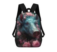 sinyumoney Wild Boar Enchanted Castle Sac À Dos Scolaire Enfant Tendance Et Décontracté, Sac À Dos Imprimé En 3D Pour Garçon, Grand Sac À Dos 17inch
