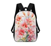 sinyumoney Wild Lilies Flower Lily Sacs À Dos Scolaires Pour Enfants, Sac D'école Imprimé En 3D Pour Garçons, Élèves Du Primaire Et Du Collège 17inch