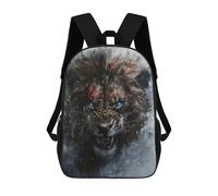 sinyumoney Wild Lion Art Print Sac À Dos Scolaire Pour Enfants, Sac À Dos De Voyage Décontracté, Grand Sac À Dos Pour Garçons Et Filles 17inch