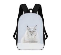 sinyumoney Wild Snow Lynx Spirit Cat Sac À Dos Scolaire Pour Filles Et Garçons, Grand Sac À Dos Léger Pour Enfants Et Étudiants 17inch