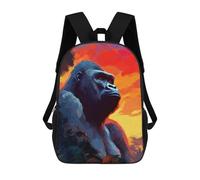 sinyumoney Wild Spirit Sacs À Dos Scolaires Pour Enfants, Sac D'école Imprimé En 3D Pour Garçons, Élèves Du Primaire Et Du Collège 17inch