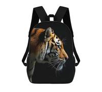 sinyumoney Wild Tiger Portrait Sacs À Dos Pour Enfants, Cartables Imprimés En 3D, Sacs À Dos Pour Élèves Du Primaire Et Du Collège, Garçons Et Filles 17inch