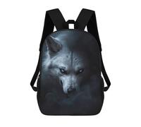 sinyumoney Wild White Wolf Halloween Sacs À Dos Pour Enfants, Cartables Imprimés En 3D, Sacs À Dos Pour Élèves Du Primaire Et Du Collège (garçons Et Filles) 17inch