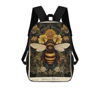 sinyumoney William Morris Bee And Flowers Art Sac À Dos Scolaire, Sac À Dos Pour Ordinateur Portable, Sac À Dos Pour Adolescents, Filles, Garçons, Femmes Et Hommes 17inch