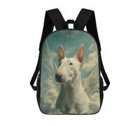 sinyumoney Winged Bull Terrier in The Clouds Bull Terrier Remembrance Sac À Dos Enfant, Sac D'école, Sac À Dos Imprimé 3D Avec Motif De Dessin Animé, Grande Capacité, Pour Garçons Et Filles 17inch