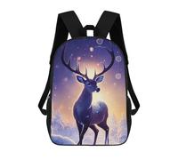 sinyumoney Winter Deer Majesty Sac À Dos Enfant, Sac À Dos Anime, Grand Sac À Dos Enfant, Sac À Dos Imprimé En 3D Pour Enfants, Cartable, Cartable Pour Garçons Et Filles 17inch