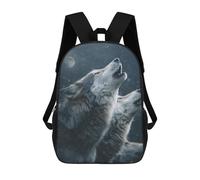sinyumoney Winter Wolf Howling Sac À Dos Imprimé 3D Pour Enfants, Sac À Dos Léger Pour Écoliers Et Écoliers, Sac À Goûter Pour La Crèche 17inch