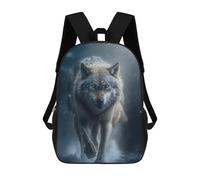 sinyumoney Winter Wolf Wallpaper HD Sacs À Dos 17 Pouces Pour Enfants, Sacs D'école Imprimés En 3D Pour Élèves Du Primaire Et Du Collège, Garçons Et Filles