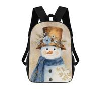 sinyumoney Winter Wonderland Snowman-2 Sacs À Dos Tendance Imprimés En 3D 17inch Sac D'école Décontracté Pour Enfants, Garçons, Élèves Du Primaire Et Du Collège