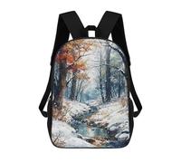 sinyumoney Winters Whisper Sacs À Dos Imprimés En 3D 17inch Sac À Dos Scolaire Pour Enfants, Sac À Dos Décontracté Pour La Journée, Sac De Voyage Décontracté Pour Les Élèves Du Collège