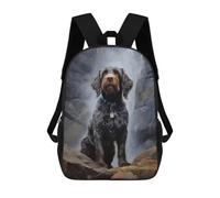 sinyumoney Wirehaired Pointing Griffo 17inch Sacs À Dos Scolaires Imprimés En 3D - Sacs À Dos Tendance Pour Garçons Du Primaire Et Du Collège