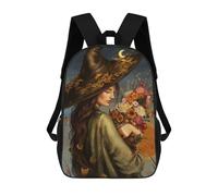 sinyumoney Witch of The Last Blooms Sac À Dos Scolaire Imprimé En 3D, Sac À Dos Décontracté Pour Enfants, Sac D'école Imprimé En 3D Pour Garçons, Primaire Et Collège 17inch