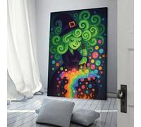 sinyumoney Witch Stirring Rainbow Cauldron Affiches Murales Pour Salle De Bain Rustique, Grand Format 12x18inch(30x45cm)