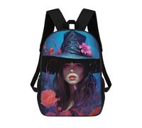 sinyumoney Witch's Enchanted Garden Sac À Dos Scolaire Pour Enfants, Imprimé En 3D, Tendance Et Décontracté, Pour Garçons, Élèves Du Primaire Et Du Collège 17inch