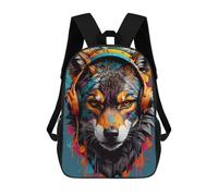 sinyumoney Wolf in Sac À Dos En Peluche À Motif Dessin Animé, Sac À Dos 3D Pour Enfants, Idée Cadeau D'anniversaire Pour Garçons Et Filles 17inch