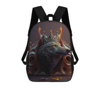 sinyumoney Wolf King Sac À Dos Imprimé 3D Pour Enfants, Sac À Dos Léger Pour Écoliers Et Écoliers, Sac À Goûter Pour La Crèche 17inch