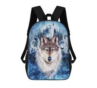 sinyumoney Wolf Pack Moonlit Forest Sac À Dos Imprimé 3D Pour Enfants, Sac À Dos Léger Pour Écoliers Et Écoliers, Sac À Goûter Pour La Crèche 17inch
