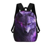 sinyumoney Wolf Spirit Art Print-12 Sacs À Dos 17 Pouces Pour Enfants, Sacs D'école Imprimés En 3D Pour Élèves Du Primaire Et Du Collège, Garçons Et Filles
